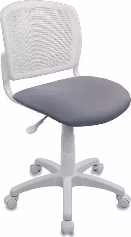 Кресло офисное БЮРОКРАТ CH-W296NX/15-48 спинка сетка белый TW-15 сиденье серый