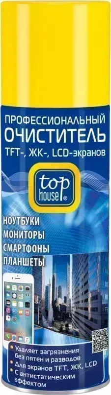 Средство для ухода за техникой TOP HOUSE Очиститель для экранов 200мл (392333)