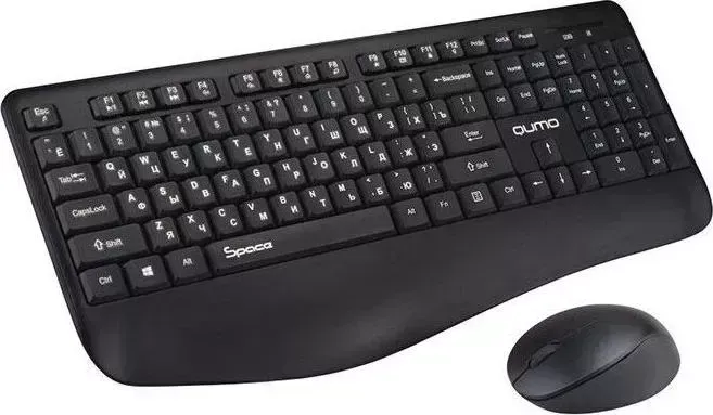 Клавиатура и мышь QUMO Space Black К57/М75 (30704) Комплект мыши и клавиатуры