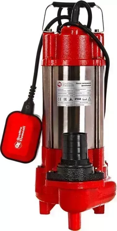 Насос погружной фекальный QUATTRO ELEMENTI 910-157 Sewage 500F Ci