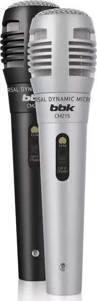 Микрофон BBK CM-215 черный/серебристый