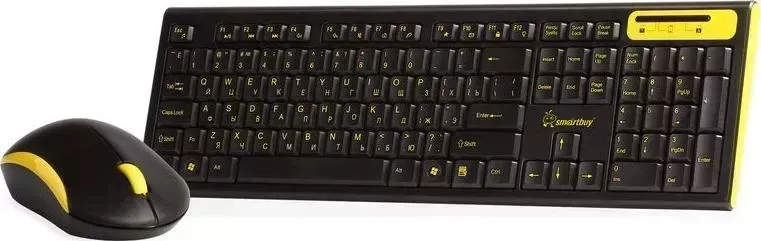 Клавиатура и мышь SMARTBUY SBC-23350AG-KY черно/желтый Комплект мыши и клавиатуры