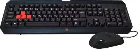 Клавиатура и мышь A4TECH Bloody Q1100 USB черный Комплект мыши и клавиатуры
