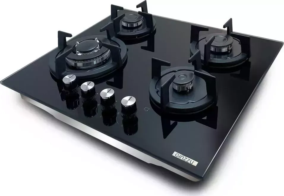 Панель варочная газовая GINZZU HCG-444 черная