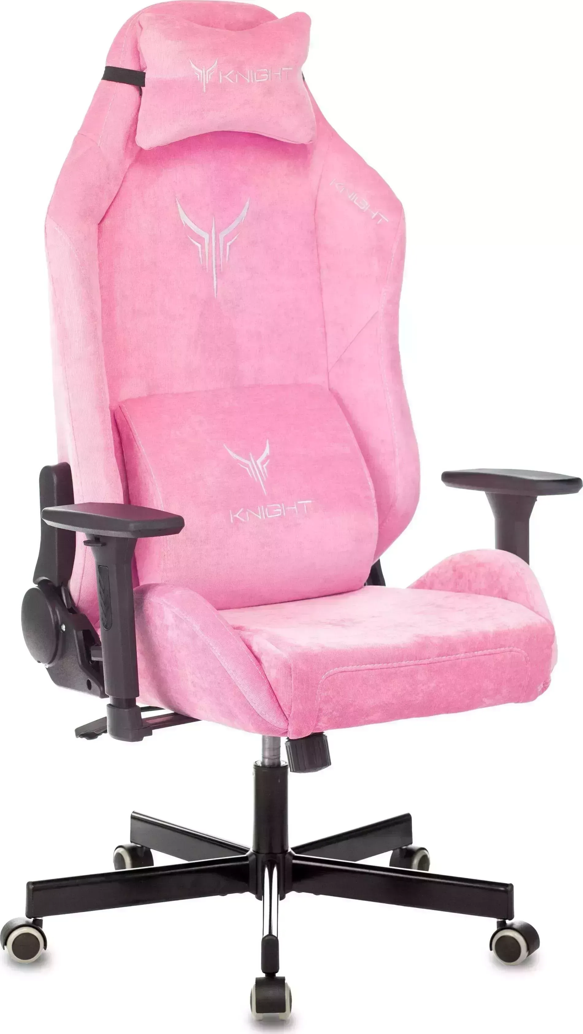 Кресло офисное БЮРОКРАТ Knight N1 Fabric розовый Velvet 36