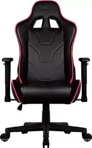 Кресло офисное AEROCOOL AC220 RGB-B черное с перфорацией и RGB подсветкой