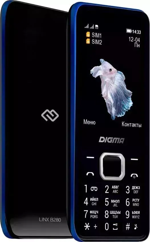 Мобильный телефон DIGMA Смартфон LINX B280 32Mb черный