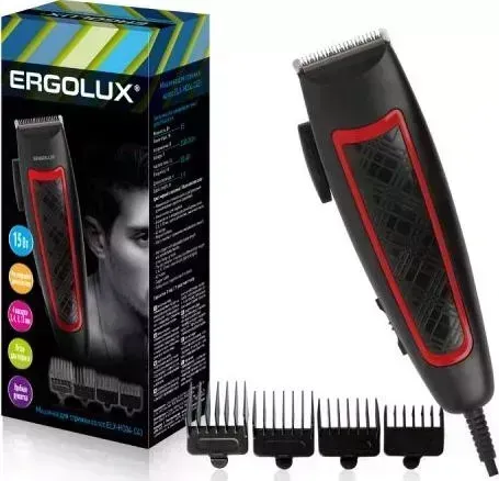 Машинка для стрижки  Ergolux ELX-HC04-C43 черный с красным