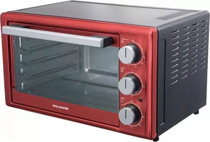 Мини-печь  WILLMARK WO-367RB красно-черная