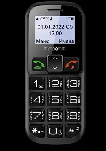 Мобильный телефон TeXet Смартфон TM-B322 черный-красный