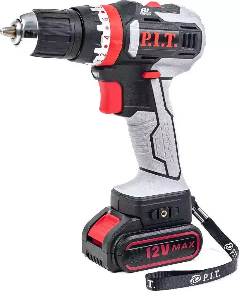 Дрель аккумуляторная  P.I.T. PID03001-12M2/BL