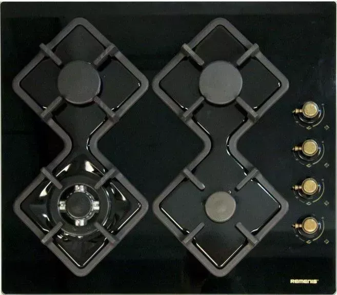 Панель варочная газовая Remenis REM-2151 black side rustic