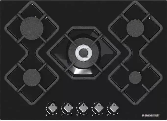 Панель варочная газовая Remenis REM-2156 black