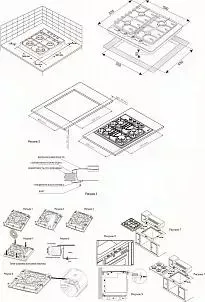 Панель варочная газовая REEX PG-631 RBk чёрный