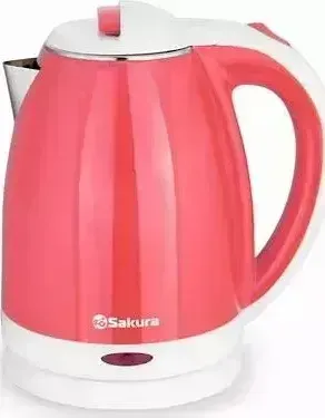 Чайник электрический SAKURA SA-2138WR красный/белый