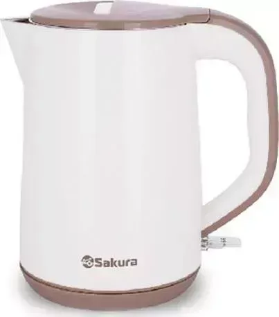 Чайник электрический SAKURA SA-2141P нержавейка бежево-розовый