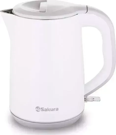 Чайник электрический SAKURA SA-2141G нержавейка бело-серый