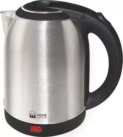 Чайник электрический HOME ELEMENT HE-KT153 черный/сталь