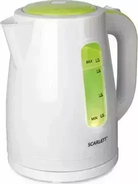 Чайник электрический SCARLETT SC-EK18P27 белый с зеленым