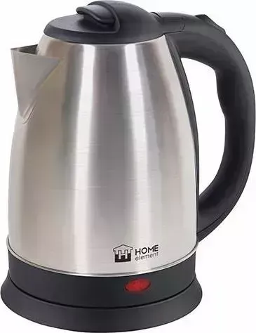 Чайник электрический HOME ELEMENT HE-KT158 черный/сталь