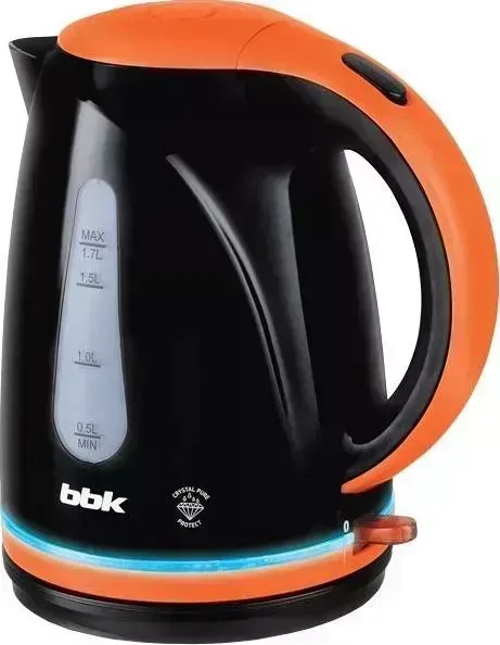 Чайник электрический BBK EK1701P черный/оранжевый