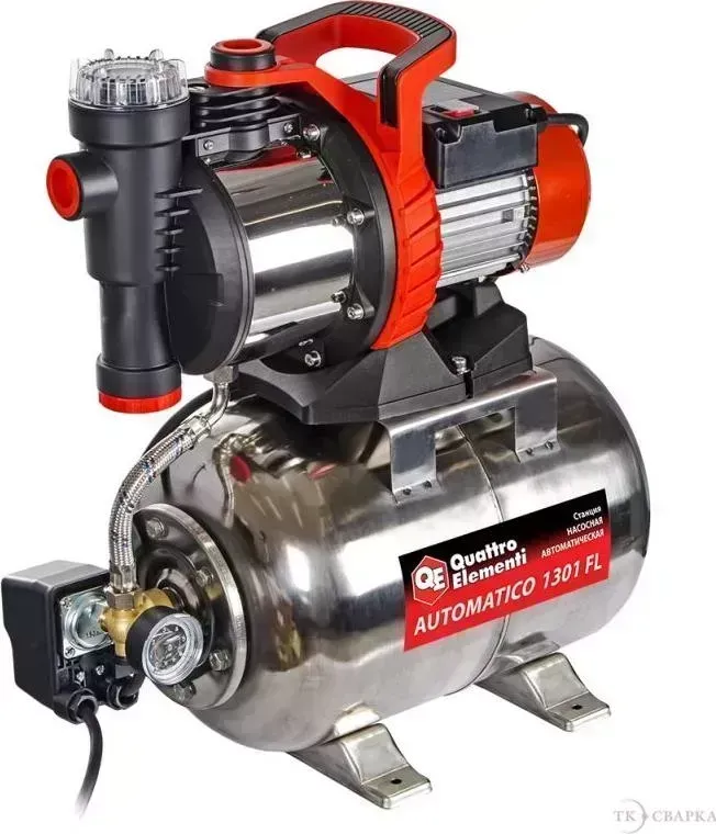 Насосная станция Quattro Elementi Automatico 1301 FL Inox