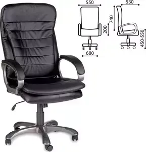 Кресло офисное Brabix Omega EX-589 экокожа черное 531400