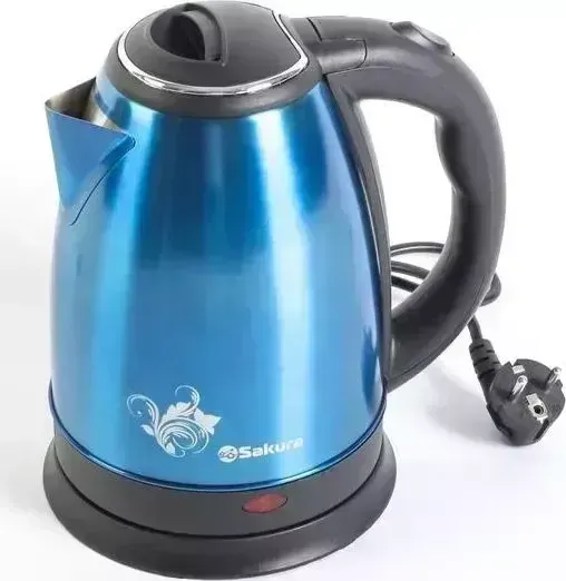 Чайник электрический SAKURA SA-2134BL нержавейка синий