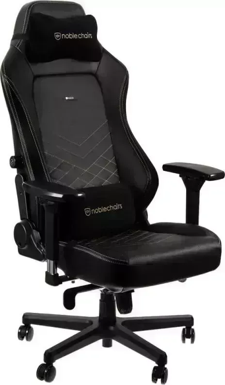 Кресло  Noblechairs HERO PU Leather / black/gold (NBL-HRO-PU-GOL)