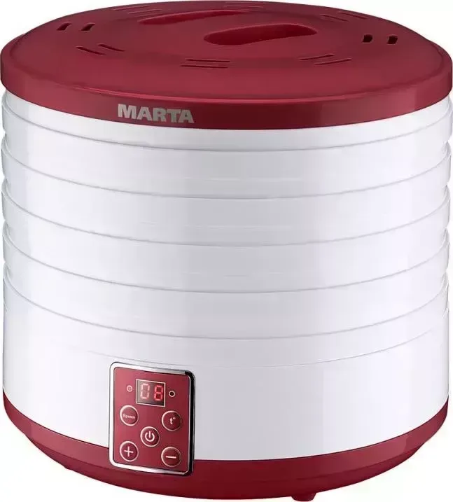 Сушилка для овощей и фруктов MARTA MT-1954 бордовый гранат