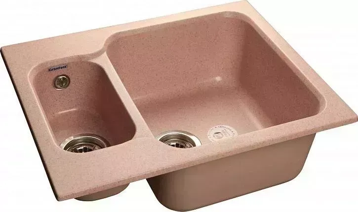 Мойка кухонная GranFest Standart GF-S615K розовый