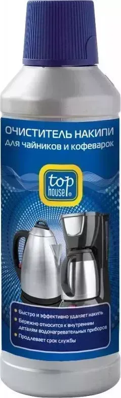 Средство для ухода за техникой TOP HOUSE Очиститель накипи для чайников и кофеварок 500мл (391237)