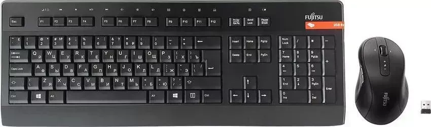 Комплект мыши и клавиатуры Fujitsu LX960 USB черный