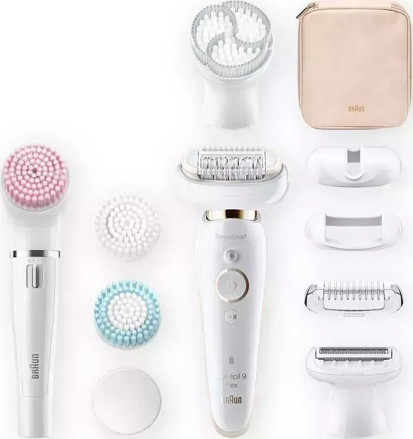 Эпилятор BRAUN SES 9100 3D +Прибор д/отшелушения+чехол