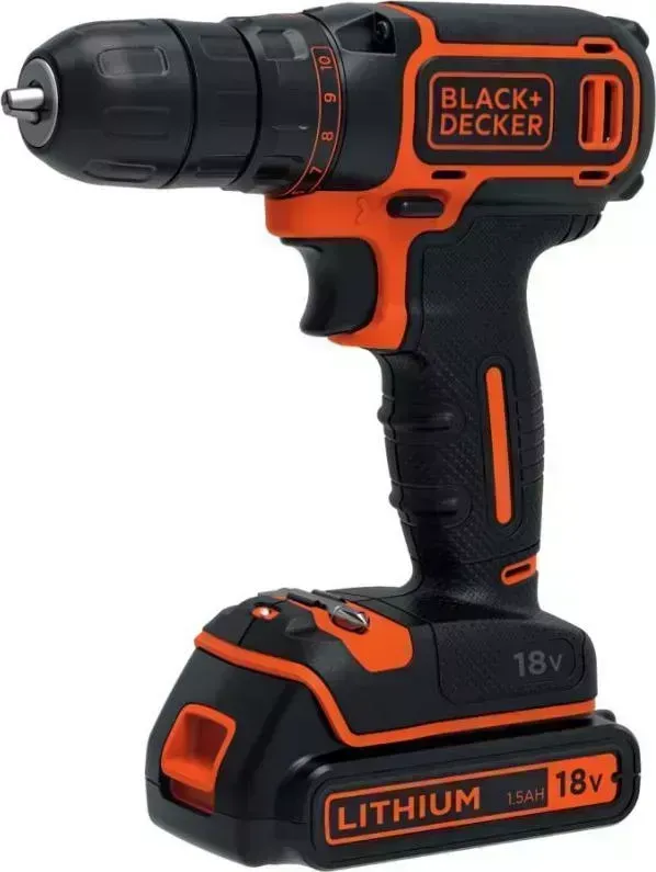 Дрель аккумуляторная  Black & Decker BDCDC18K-QW
