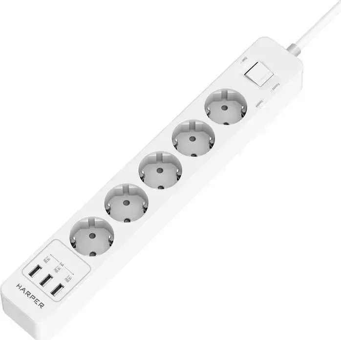 Сетевой фильтр HARPER UCH-560 White