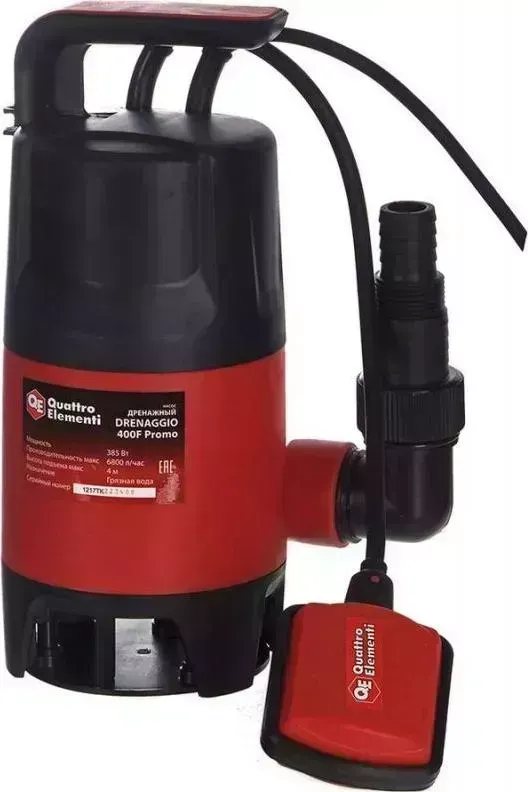 Насос погружной  Quattro Elementi Drenaggio 400 F Promo (910-461)
