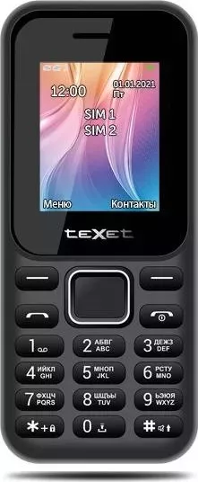Смартфон TeXet TM-123 черный