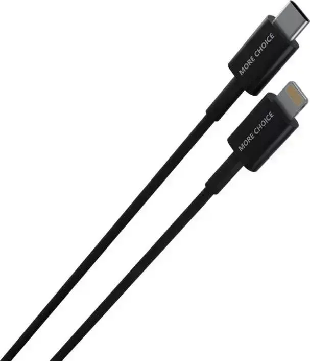 Кабель SMART More choice K71Si USB 2.4A-Apple 8-pin Type-C 1м черный