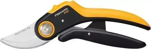 Секатор Fiskars PowerLever P721 черный/оранжевый 1057170
