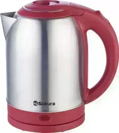 Чайник электрический SAKURA SA-2121BR нержавейка красный