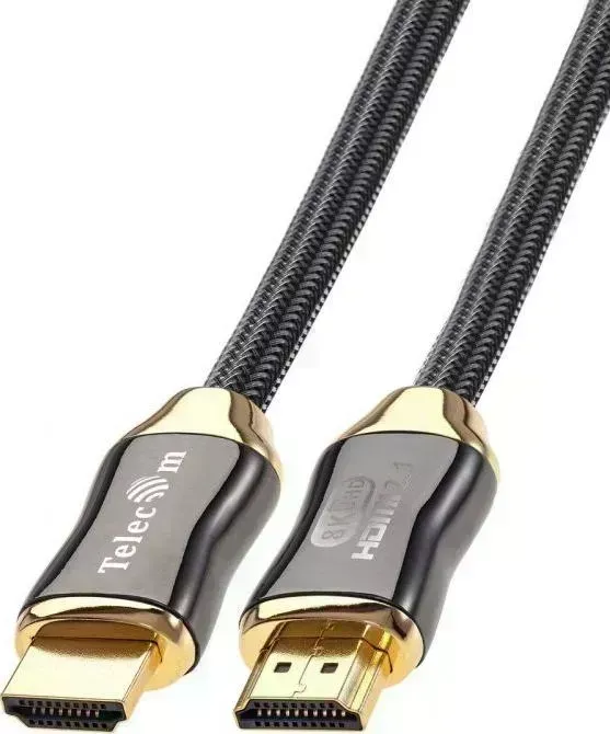 Кабель Telecom HDMI-HDMI 2M V2.1 TCG300-2M