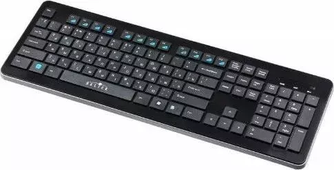 Клавиатура OKLICK 870S черный USB slim Multimedia