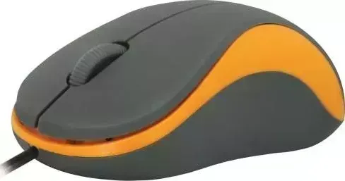Мышь компьютерная DEFENDER MS-970 серый/оранжевый (52971)