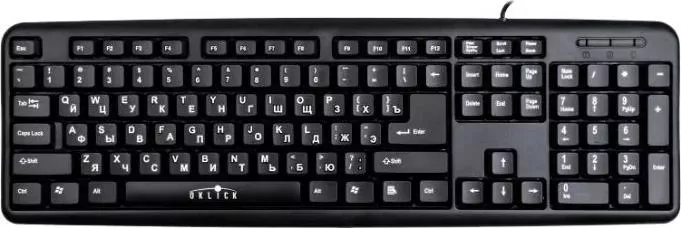 Клавиатура OKLICK 180M черный PS/2