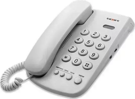 Проводной телефон TeXet TX-241 светло-серый