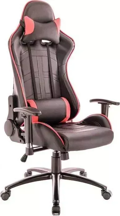 Кресло офисное Everprof Lotus S10 экокожа чёрный с красным