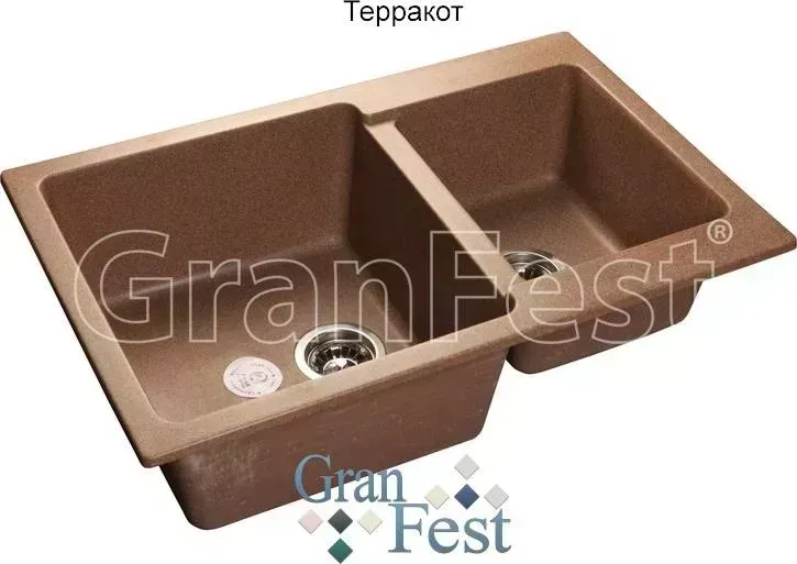 Мойка кухонная GranFest Practic GF-P780K терракот (307)