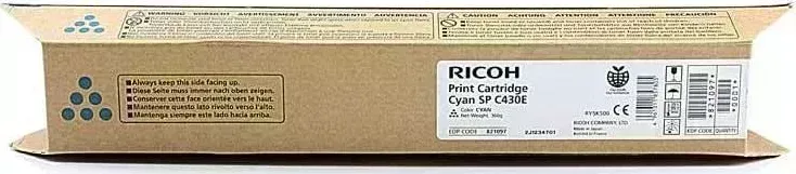 Расходный материал для печати RICOH SP C430E Print Cartridge Cyan (821097, 821207)