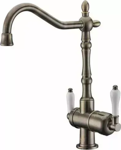 Смеситель для кухни ZorG ZR 326 YF антик